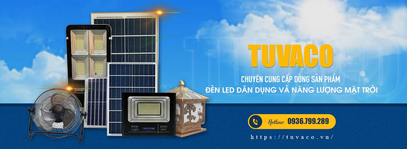 Chuyên cung cấp dòng sản phẩm đèn led dân dụng và năng lượng mặt trời 