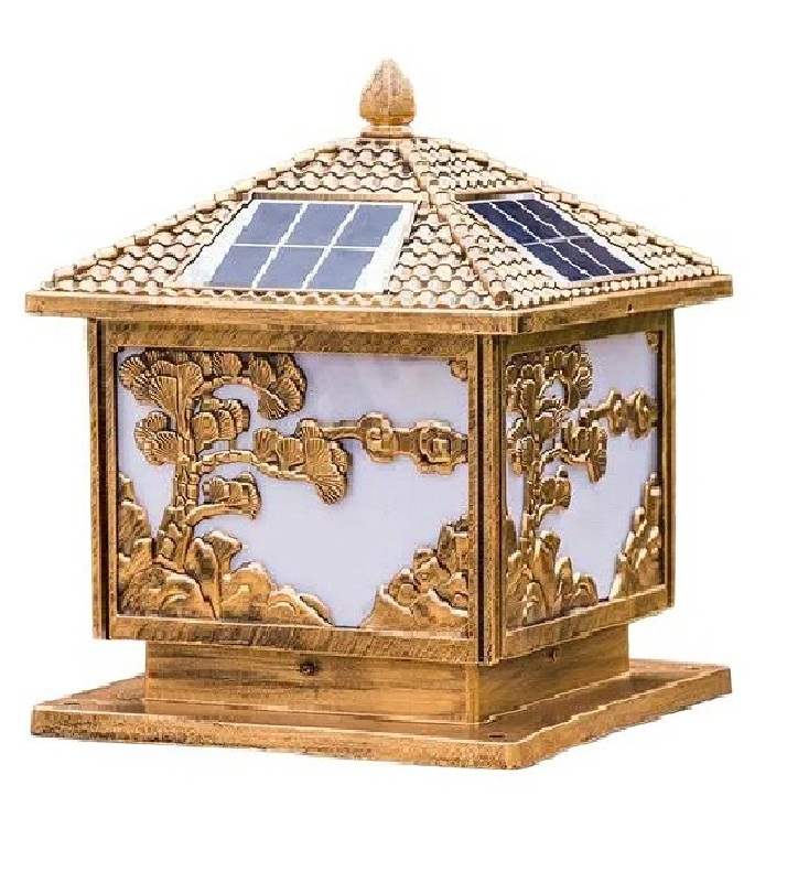 Đèn Trụ Cổng Năng Lượng Mặt Trời 30x30cm Tsg3004B