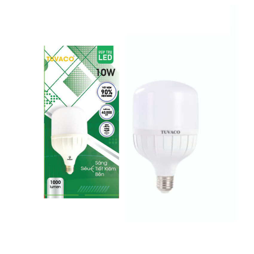 ĐÈN BÚP TRỤ 10W TUVACO