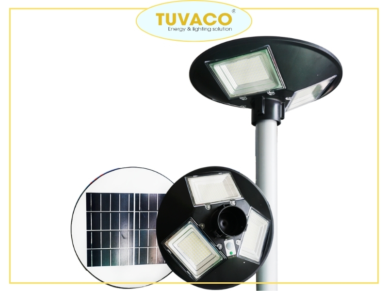 Cấu tạo đèn công viên năng lượng mặt trời