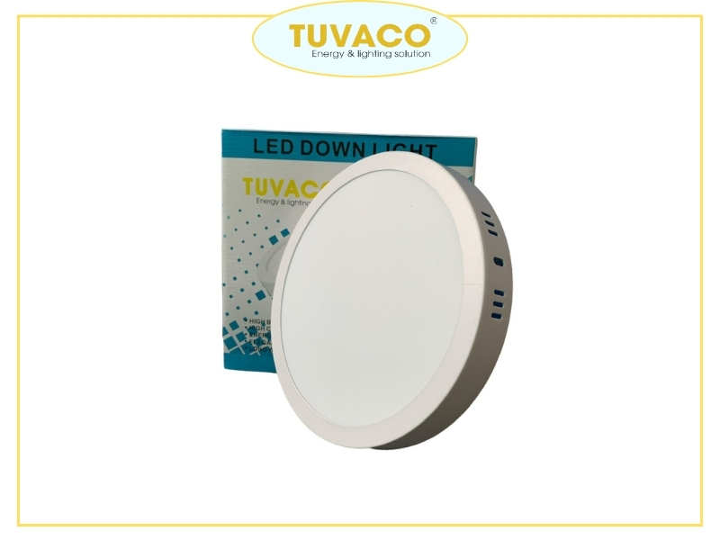 Cấu tạo và nguyên lý hoạt động của đèn LED ốp trần nổi tròn