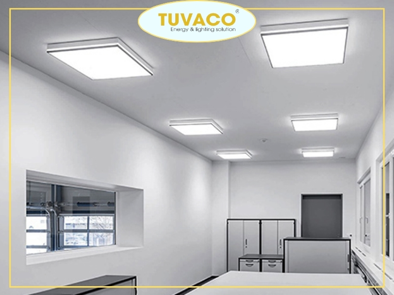 Ứng dụng của đèn LED ốp trần nổi vuông