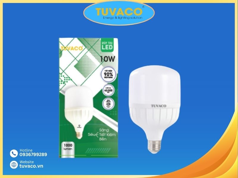 MUA ĐÈN BÚP TRỤ 10W GIÁ TỐT CHÍNH HÃNG TẠI TUVACO