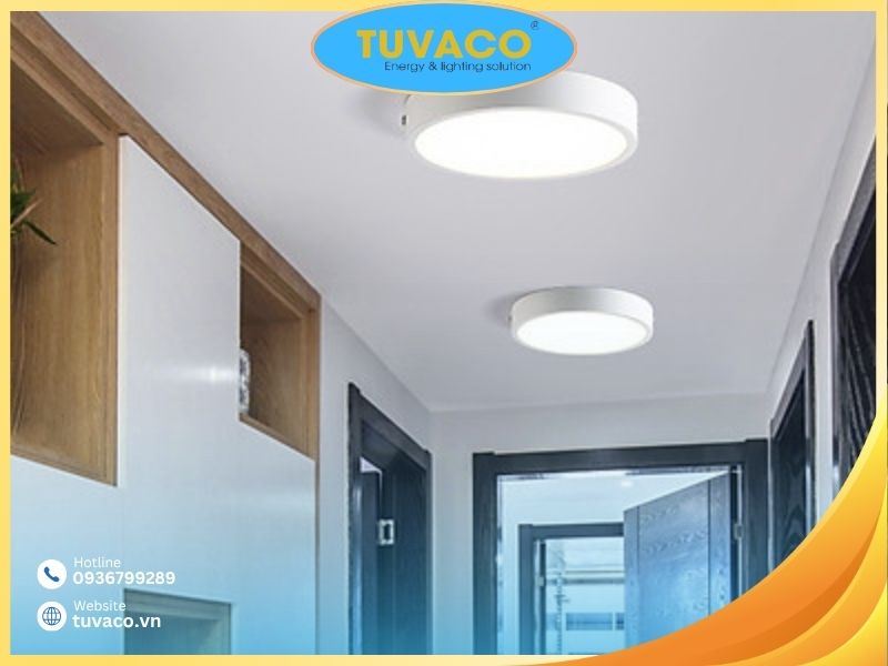 Đèn Led Ốp Trần Tròn Tuvaco