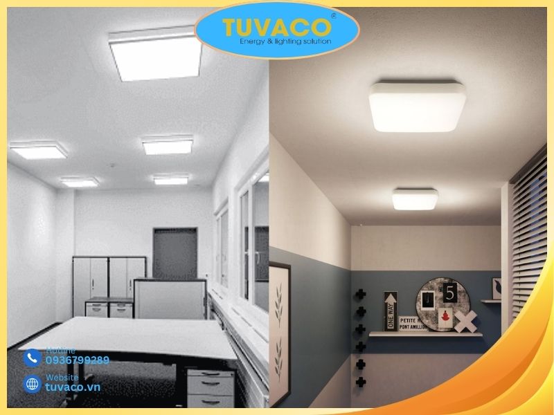 Ứng Dụng Của Đèn Led Ốp Trần Vuông 300x300