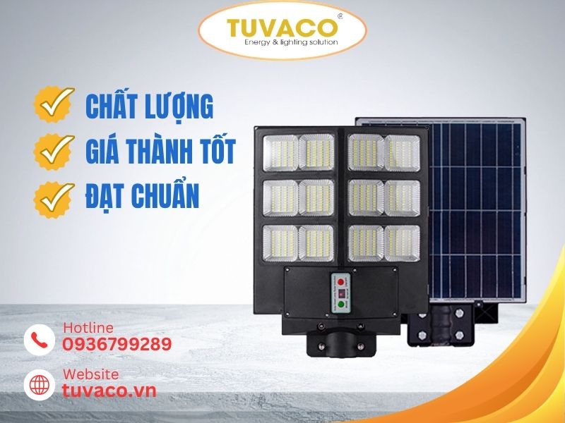 TUVACO - Địa Chỉ Mua Đèn Năng Lượng Mặt Trời Liền Thể 300w Uy Tín Chất Lượng