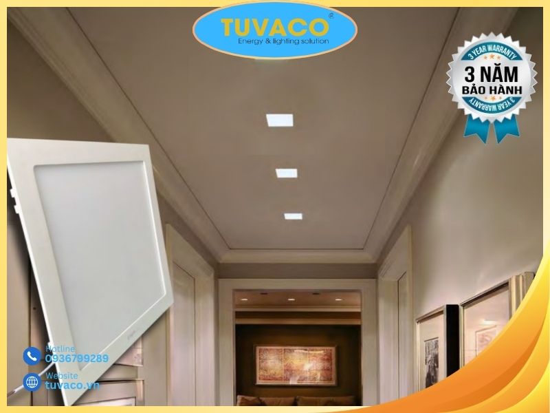 Đèn Ốp Trần Vuông 400x400 Trang Trí Không Gian
