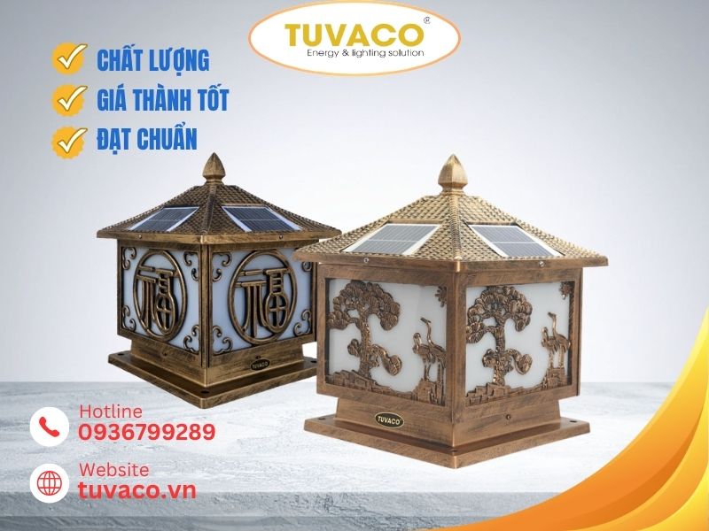 Mua Đèn Trụ Cổng Hình Vuông Năng Lượng Mặt Trời Uy Tín Chất Lượng Ở Đâu?