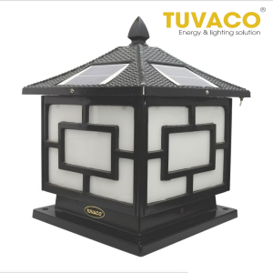 Đèn Trụ Cổng Năng Lượng Mặt Trời 30x30x35cm TSG-N3001