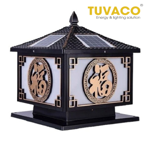 Đèn Trụ Cổng Chữ Phúc Năng Lượng Mặt Trời 40cm TSG-N3101Dc