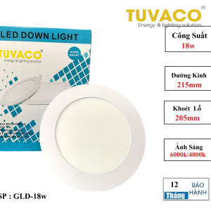 Đèn Led Âm Trần Mỏng 18w