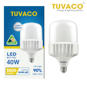 ĐÈN LED BÚP TRỤ NHÔM CAO CẤP 40W