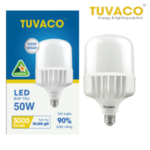 ĐÈN LED BÚP TRỤ NHÔM CAO CẤP 50W