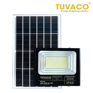 ĐÈN PHA NĂNG LƯỢNG MẶT TRỜI 200W TUVACO 