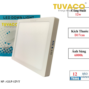 Đèn Ốp Nổi Vuông 12W 