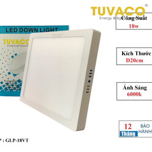 ĐÈN ỐP TRẦN NỔI VUÔNG 18W