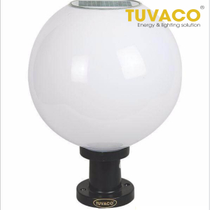 Đèn Trụ Hình Tròn Năng Lượng Mặt Trời 40cm TSG3007b