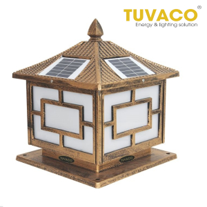 Đèn Trụ Cổng Năng Lượng Mặt Trời 25x25cm Tsg3000