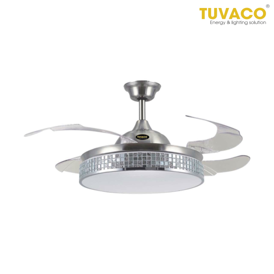 QUẠT TRẦN TRANG TRÍ LIỀN ĐÈN TUVACO C600A9-08