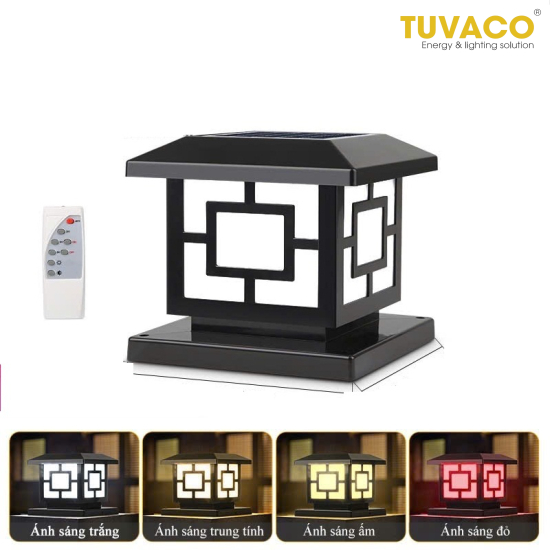 Đèn Trụ Cổng Năng Lượng Mặt Trời TSG-NV3020A(20cm)