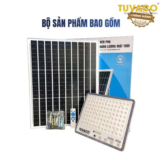 ĐÈN PHA NĂNG LƯỢNG MẶT TRỜI TX 500W TUVACO
