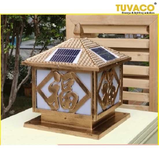 Đèn Trụ Cổng Năng Lượng Mặt Trời 30x30cm Tsg3100