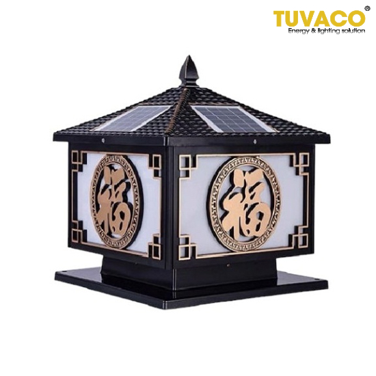 Đèn Trụ Cổng Chữ Phúc Năng Lượng Mặt Trời 40cm TSG-N3101Dc