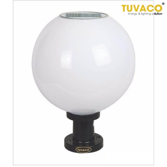 Đèn Trụ Hình Tròn Năng Lượng Mặt Trời 40cm TSG3007b