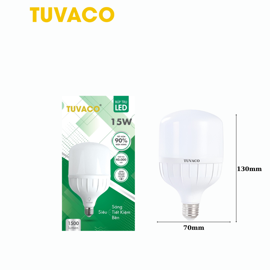 Báo giá đèn LED búp trụ đầy đủ, chi tiết