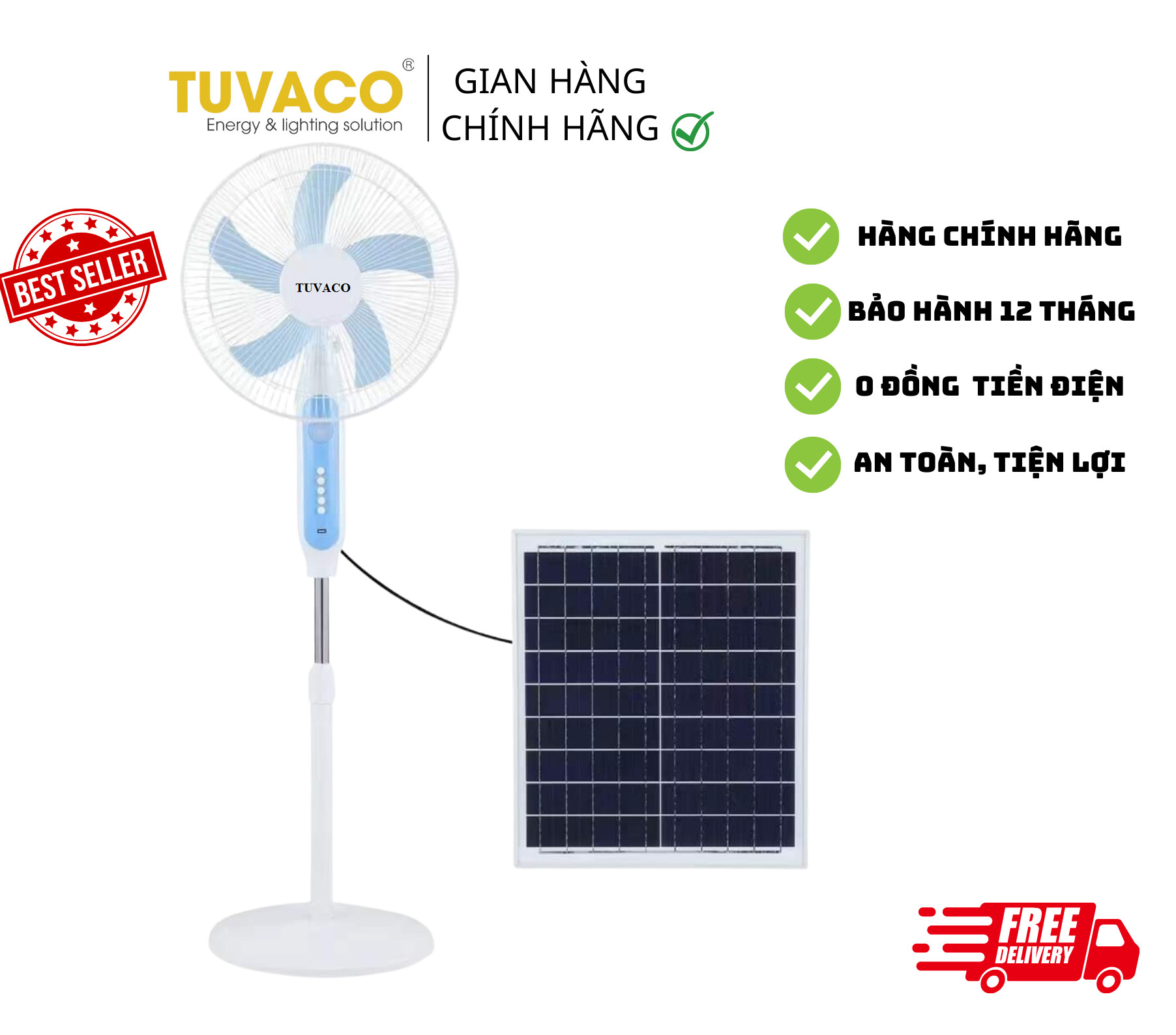 quạt năng lượng mặt trời