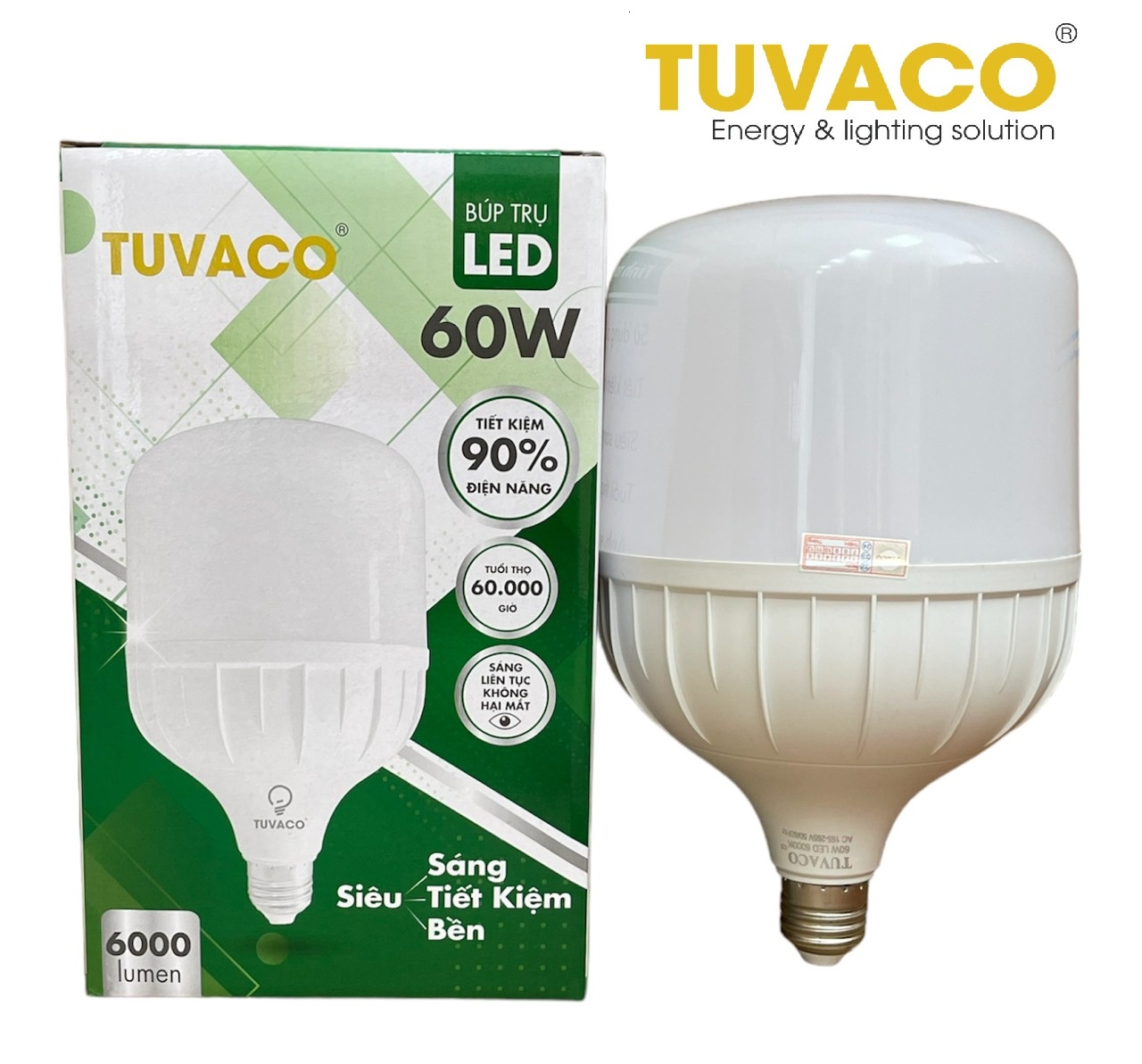 đèn led búp trụ chính hãng siêu sáng