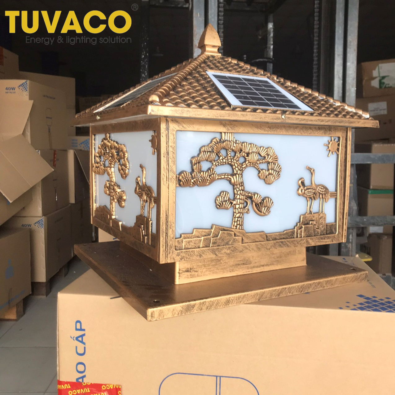 đèn trụ cổng năng lượng mặt trời