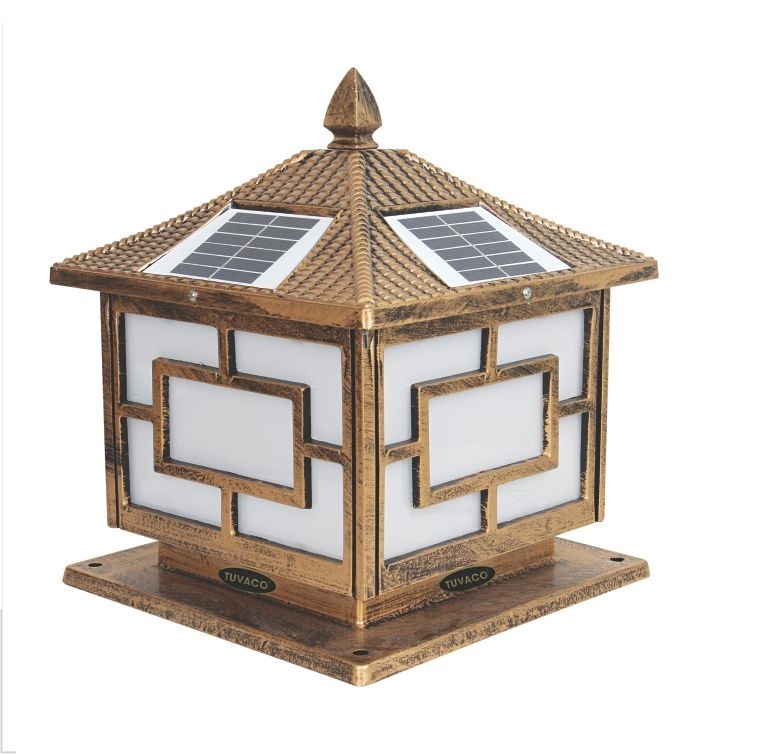 Đèn Trụ Cổng Năng Lượng Mặt Trời 25x25cm Tsg3000