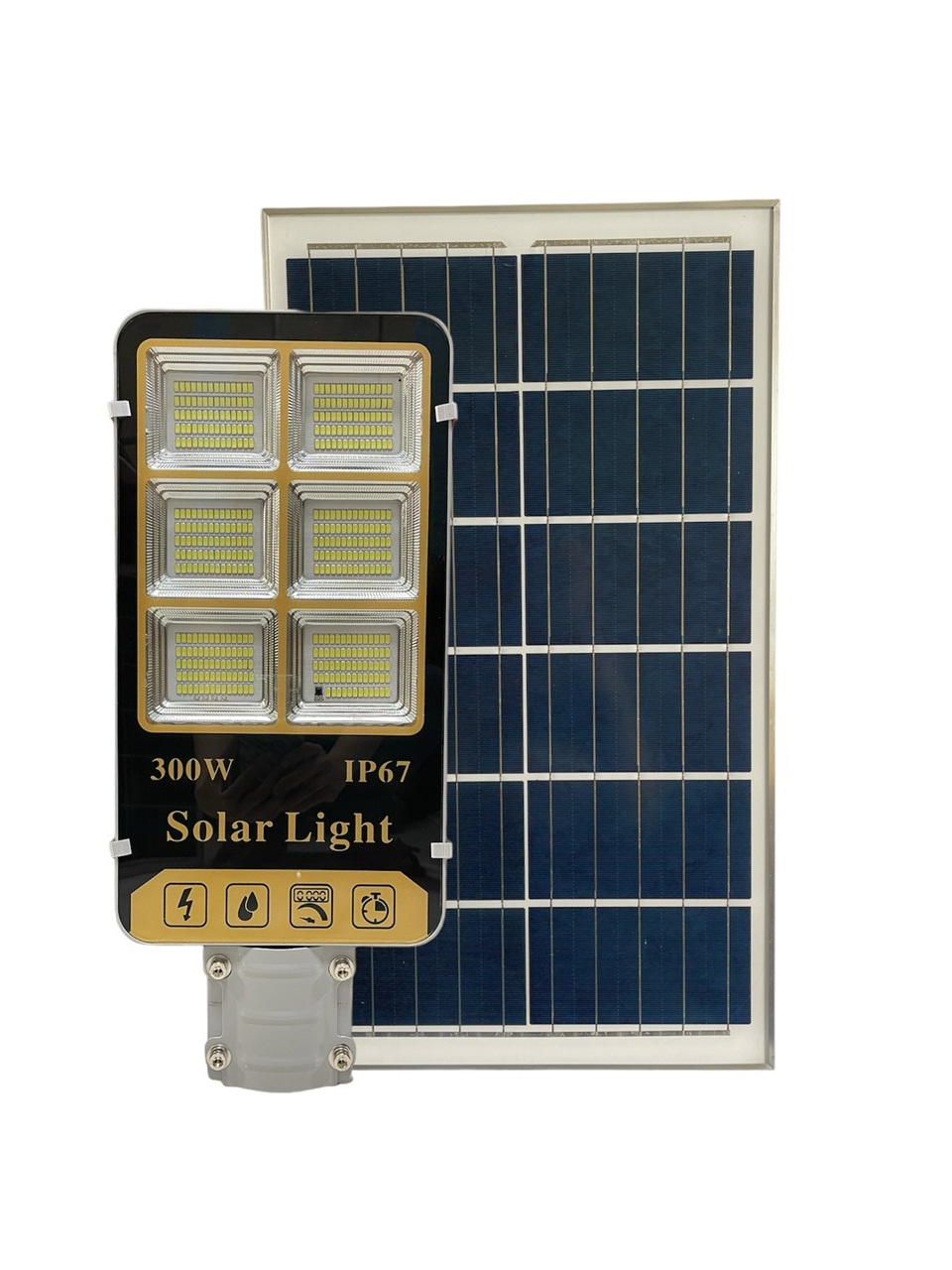 Đèn bàn chải năng lượng mặt trời 300w