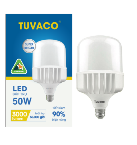 ĐÈN LED BÚP TRỤ NHÔM CAO CẤP 50W