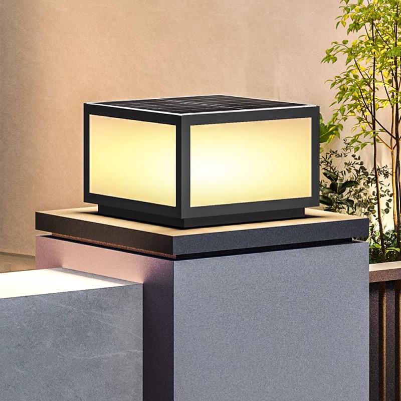 Đèn Cổng Năng Lượng Mặt Trời Hiện Đại TSG 1006d   40cm