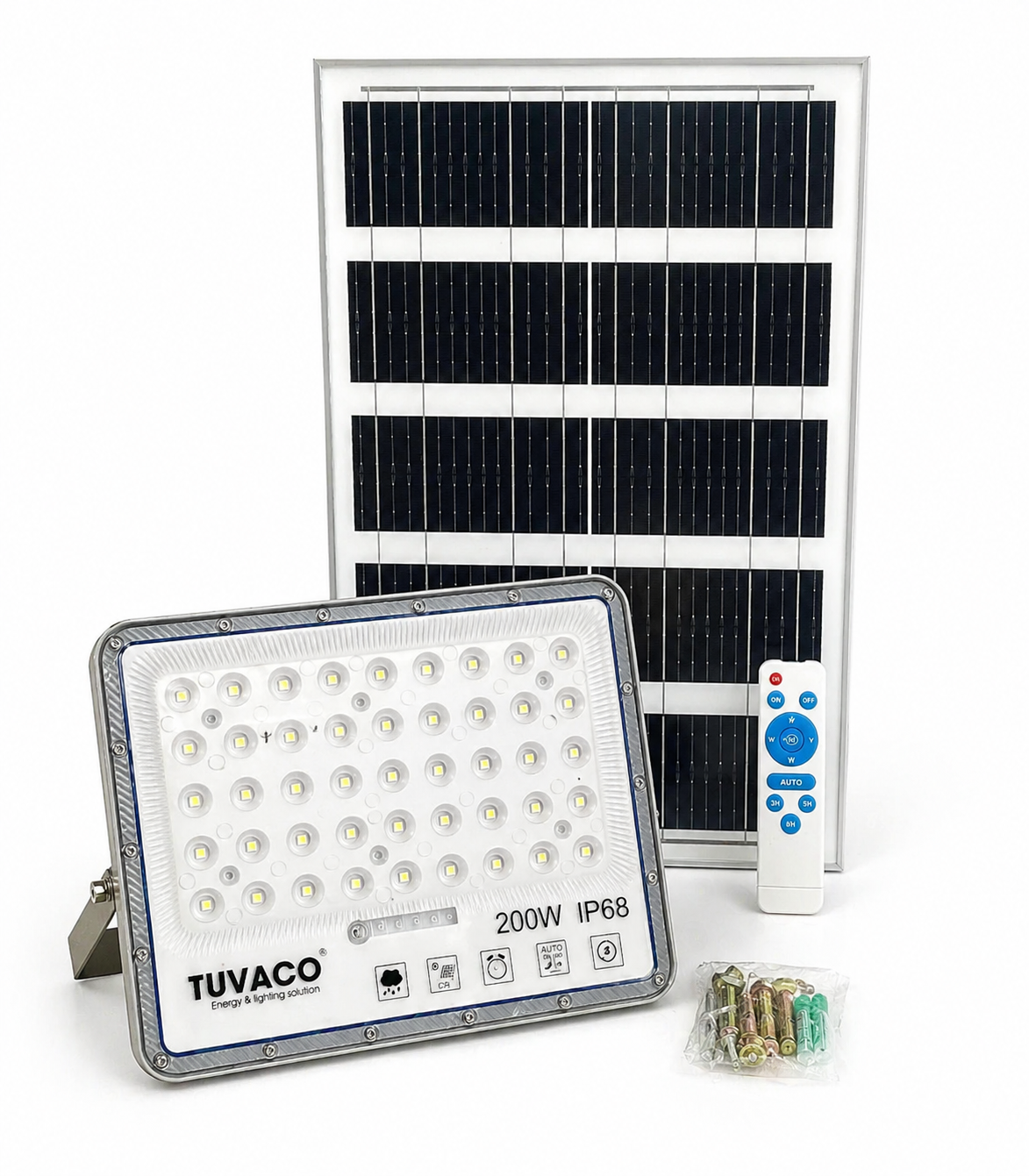 ĐÈN PHA NĂNG LƯỢNG MẶT TRỜI TX 200W TUVACO
