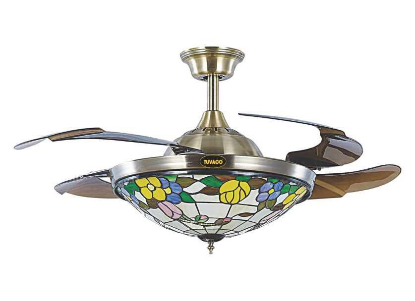 QUẠT TRẦN TRANG TRÍ ĐÈN CAO CẤP TUVACO C600L1-01