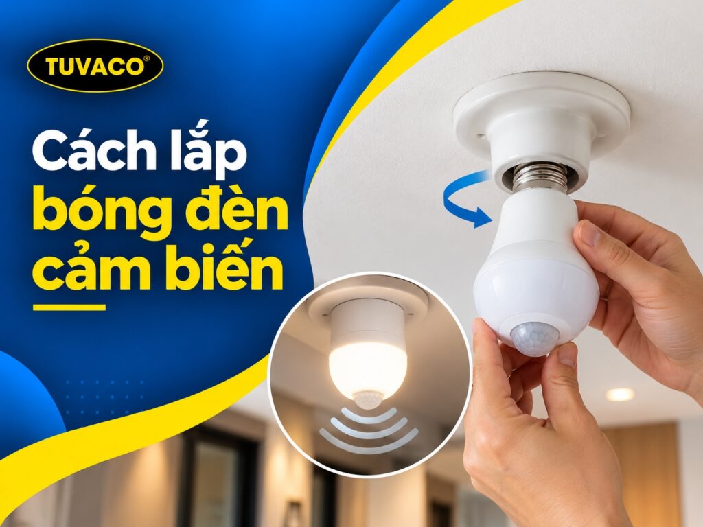 Cách Lắp Bóng Đèn Cảm Biến Đúng Kỹ Thuật Tại Nhà