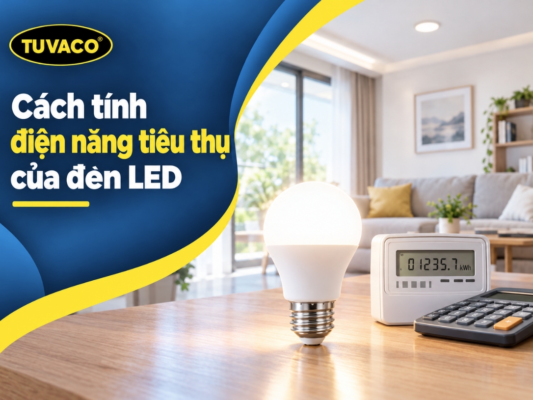 Cách tính điện năng tiêu thụ của đèn LED và tiền điện mỗi tháng