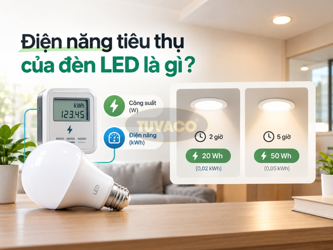 Điện năng tiêu thụ của đèn LED là gì