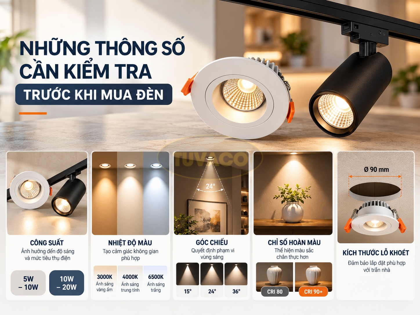 Những Thông Số Cần Kiểm Tra Trước Khi Mua Đèn